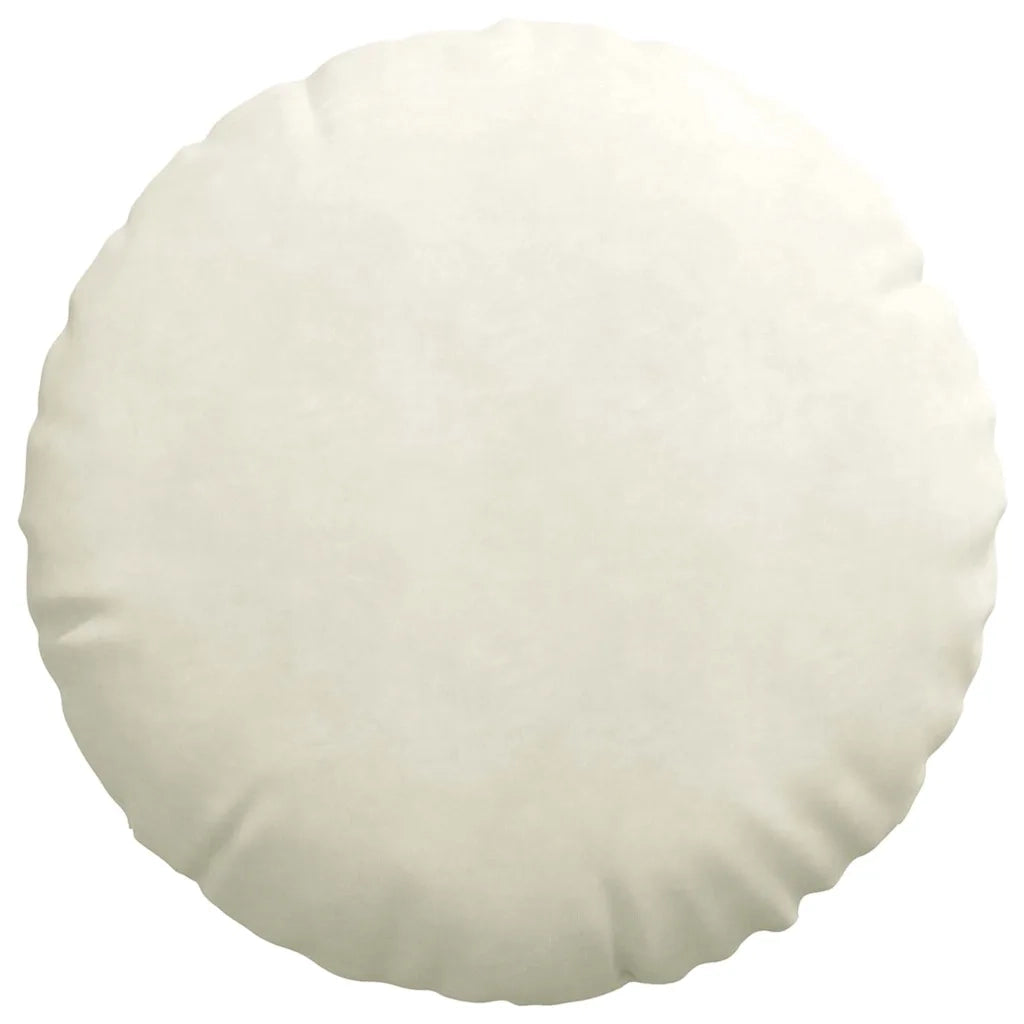 Cuscini per Seduta 2 pcs Crema Ø60 x 21 cm Velluto 42014220