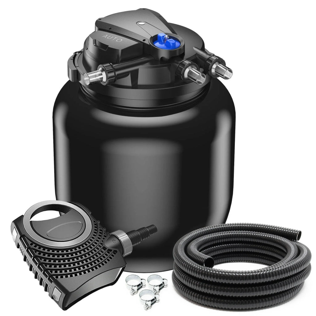 Kit di filtrazione set 100000 litri 55 watt pompa UVC 6000 l/h tubo 5 m 16_0001913