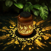 Lanterne solare per esterno, forma farfalla, impermeabile IP65, decorazione giardino, lanterna solare per esterno, regali di Natale per mamma, donne, lampada a LED metallica appesa, balcone