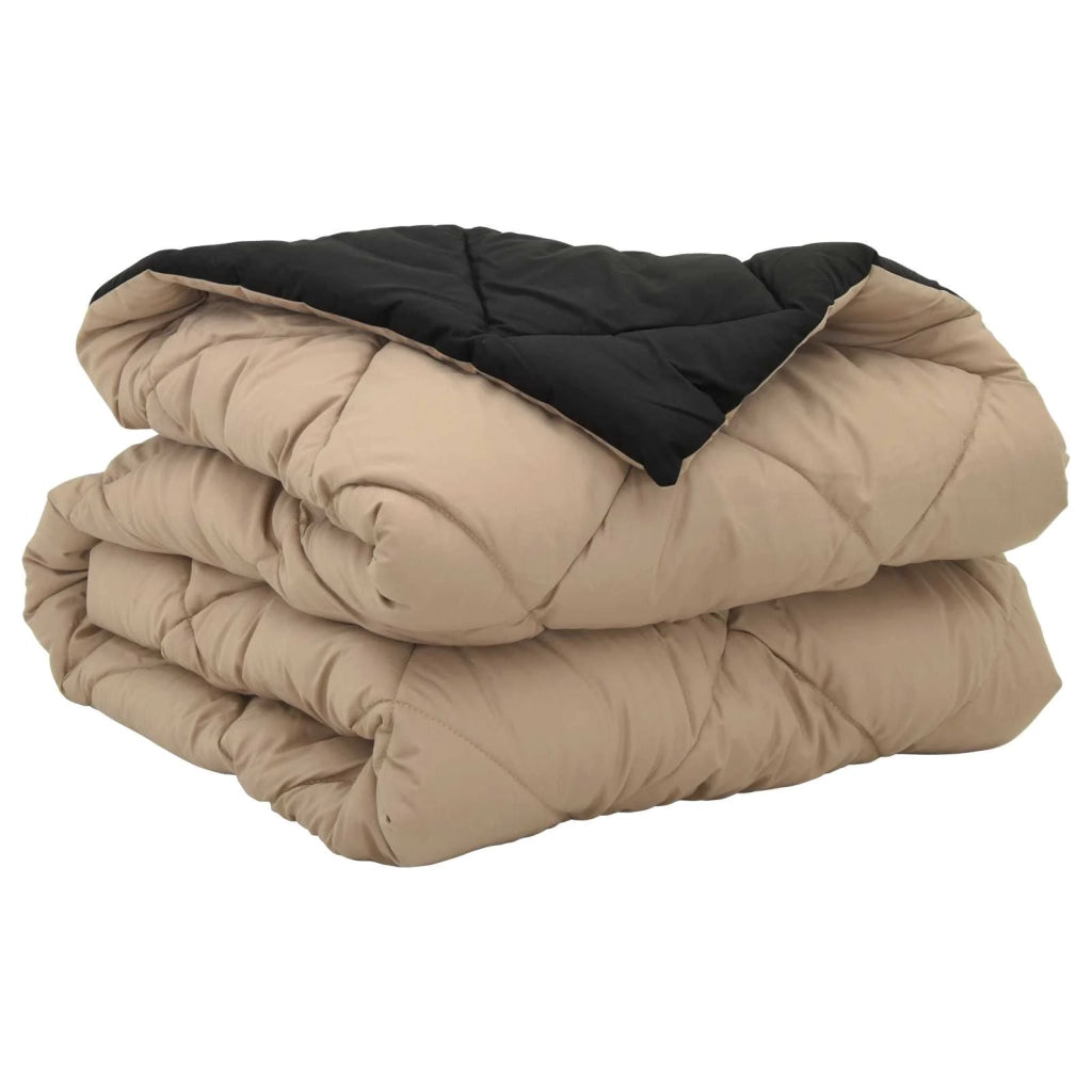 Duvet Estivo Nero e Talpa 200 x 135 cm Microfibra 42025488