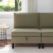 Divano Medio con Storage Cachi Velluto 42027118