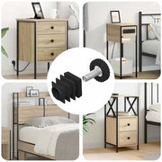 Livellatori per Mobili Regolabile 1895 pcs Nero PP