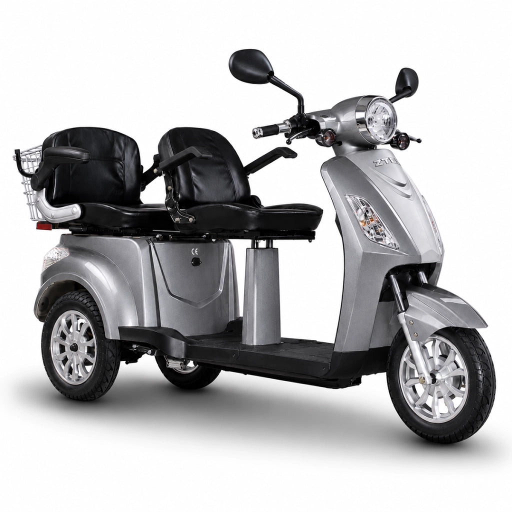 Scooter Z-TECH ZT-18 "TRILUX 3.0" 3 RUOTE 2 Posti Differenziale Anziani-Grigio