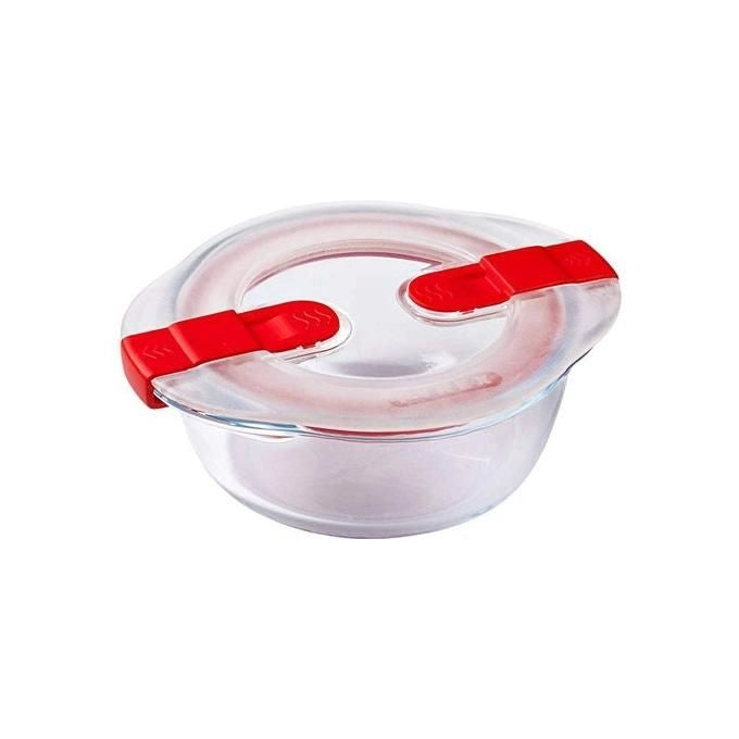 Pyrex Contenitore con Coperchio Tondo 14x12x5cm