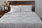 Set da letto 4 pezzi 200 x 220 cm Grigio