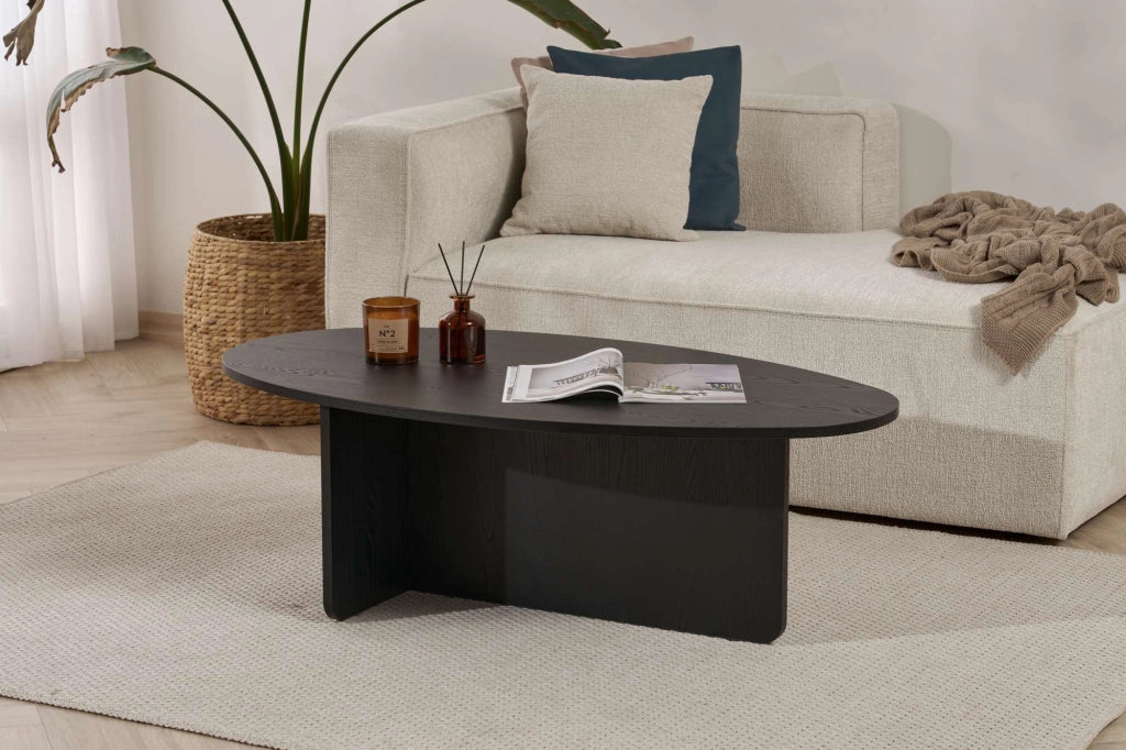 Tavolino in legno "Orba" - 120 x 65 x 40 cm - Legno nero