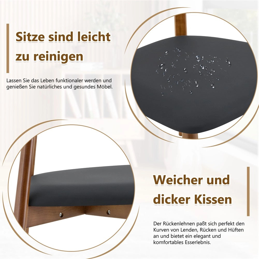 Sedie da Pranzo Set 2 Pezzi con Schienale Ergonomico ¨C MINIMAL ¨C Legno, Imbottite