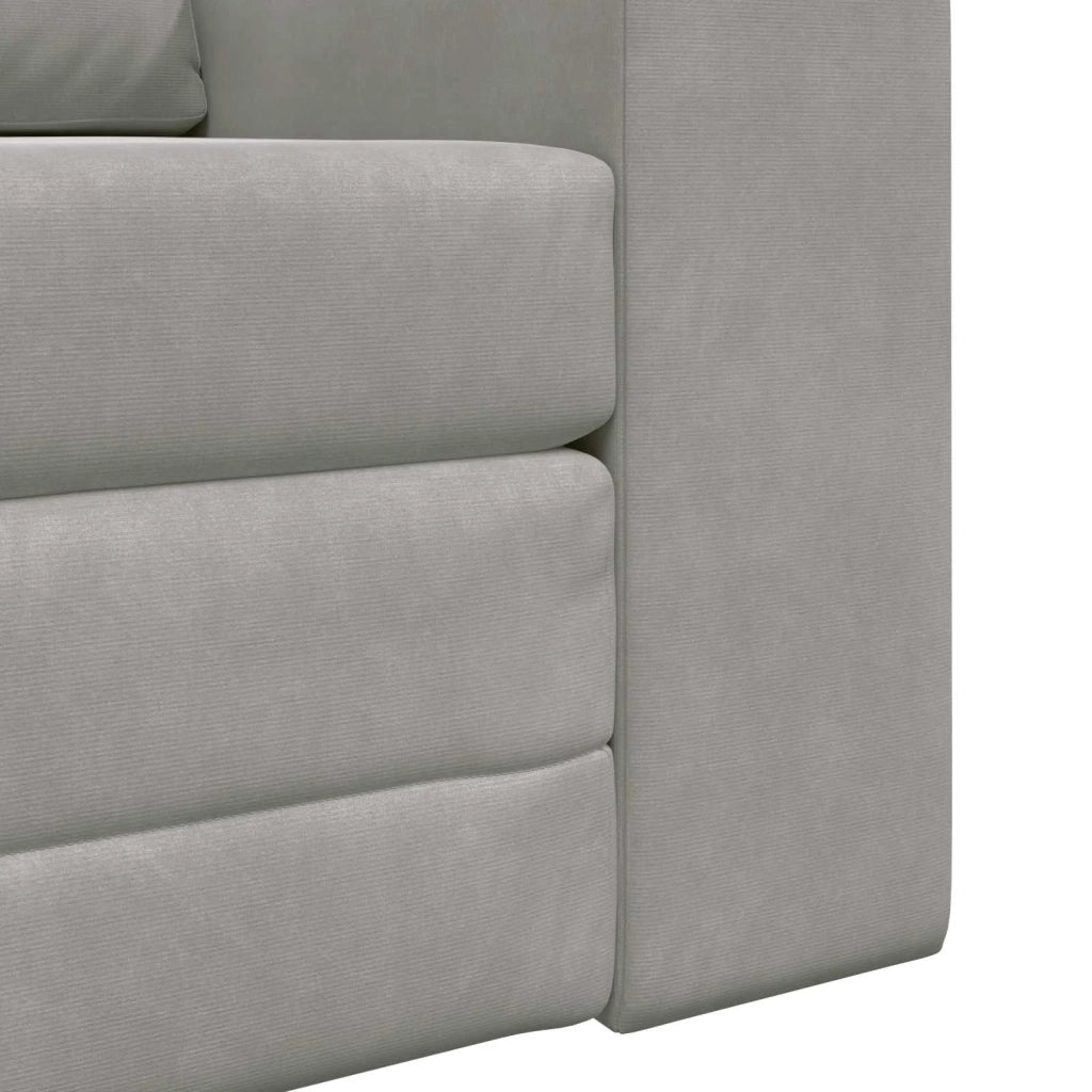 Divano letto Grigio chiaro 98 x 71 x 83 cm Velluto 4106666