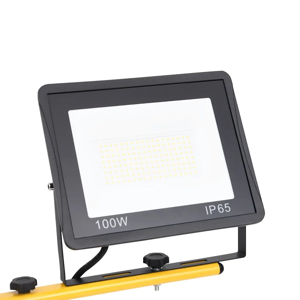 Faretto a LED con Treppiede 2x100 W Bianco Caldo