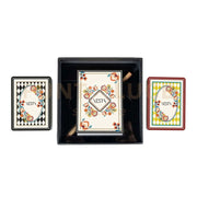 CARTE DA GIOCO PASSATEMPO 2 MAZZI MULTICOLOR BOTANICO