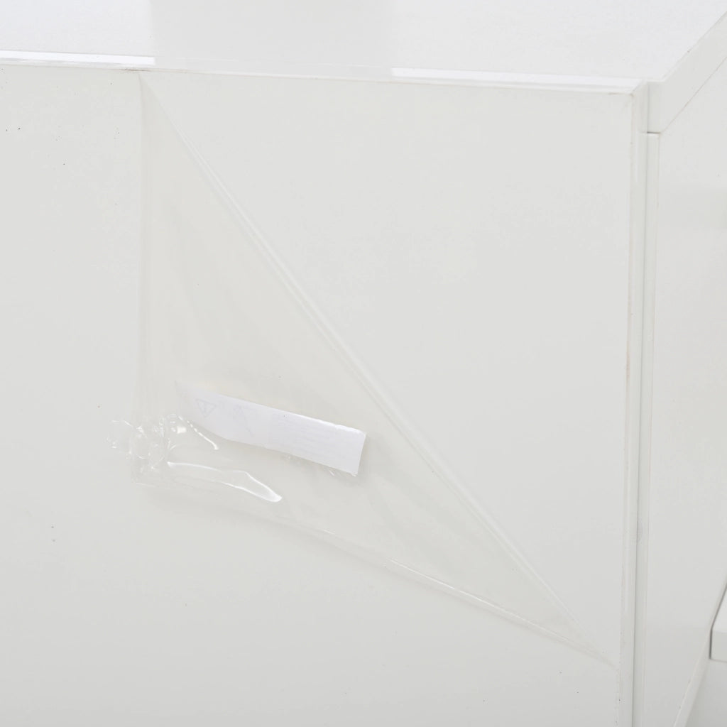 Mobile TV con LED ¨C MINIMAL ¨C Bianco Lucido, 190x40x48.5 cm
