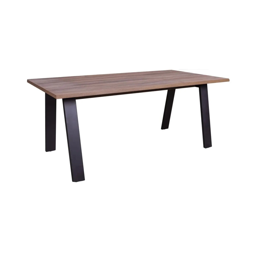 Scrivania Da Vinci cm 180x90 nero e noce brera