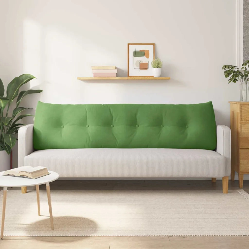 Cuscino per Schiena Verde chiaro 180 x 24 x 50 cm Velluto 42014577