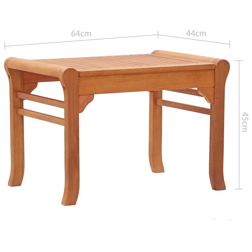 Panca da Giardino 64 cm in Legno Massello di Eucalipto 47289