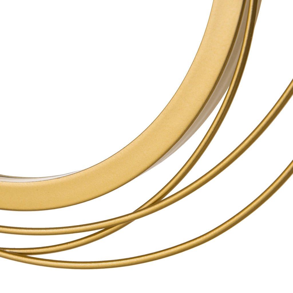 Decorazione Murale 3D Metallo Specchi Cerchi ¨C Xylo ¨C Oro 107x56cm