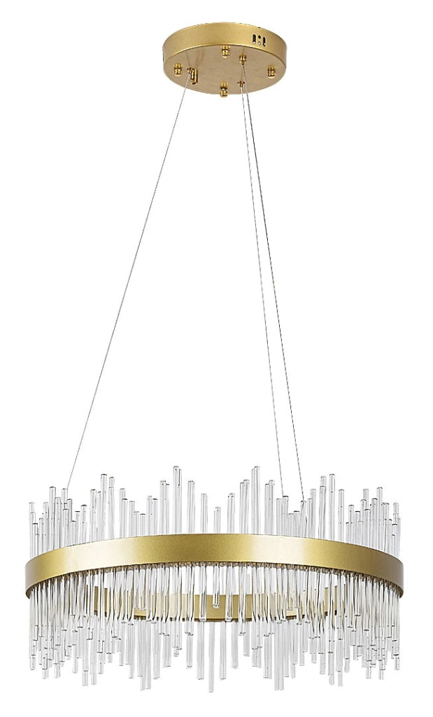 Lampada sospensione Rabalux Mabel LED 36W Ø58 oro vetro