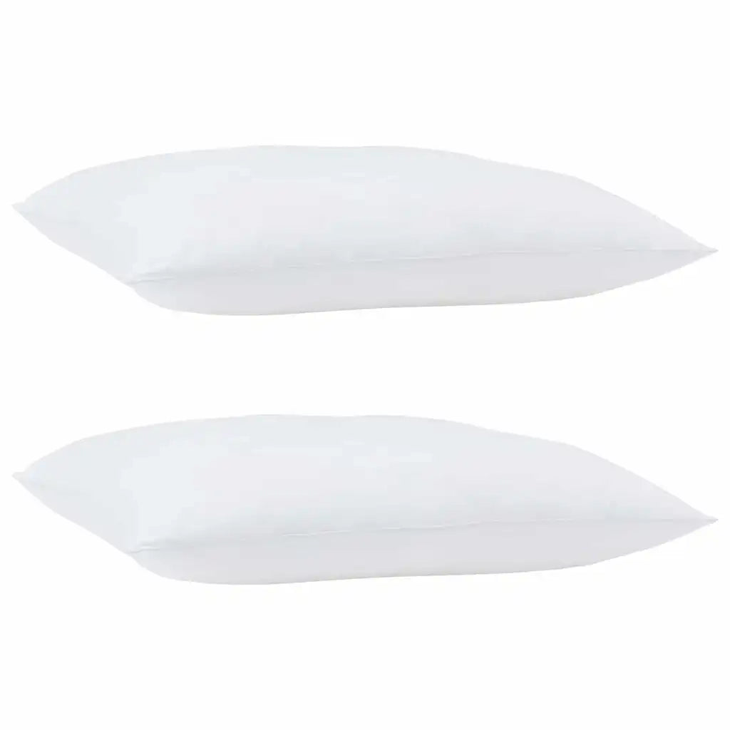 Cuscino 2 pcs Bianco 90 x 70 x 40 cm Cotone e Poliestere 42007811