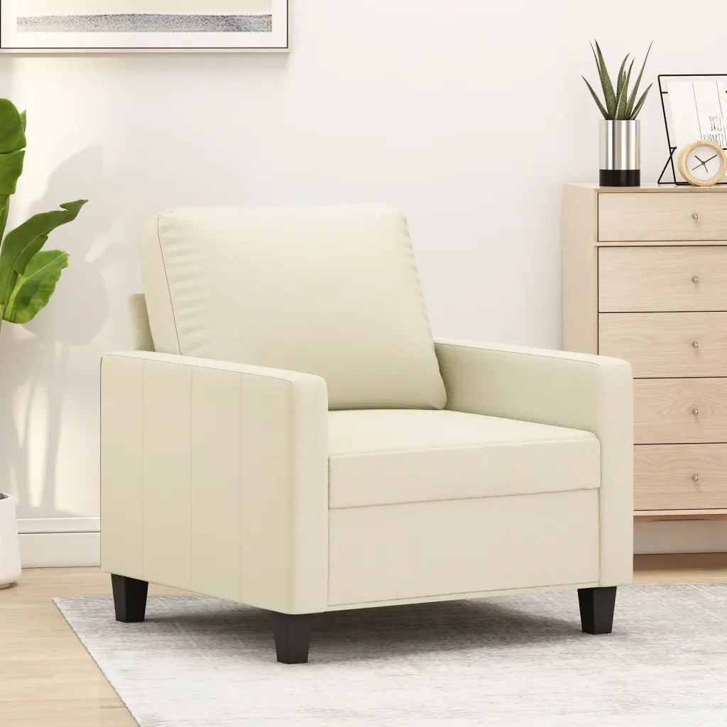Poltrona Crema 60 cm in Similpelle 359128