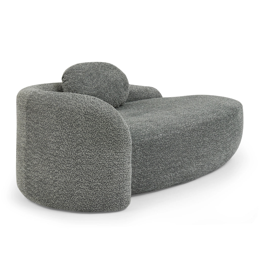 Divano Sofa Morbido Teddy ¨C MINIMAL ¨C Grigio, Cuscini Imbottiti