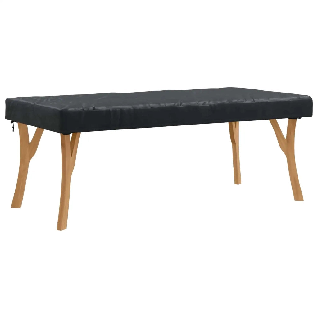 Copertura Tavolo Tinta unita Nero 162 x 92 x 15 cm Tessuto 4106105