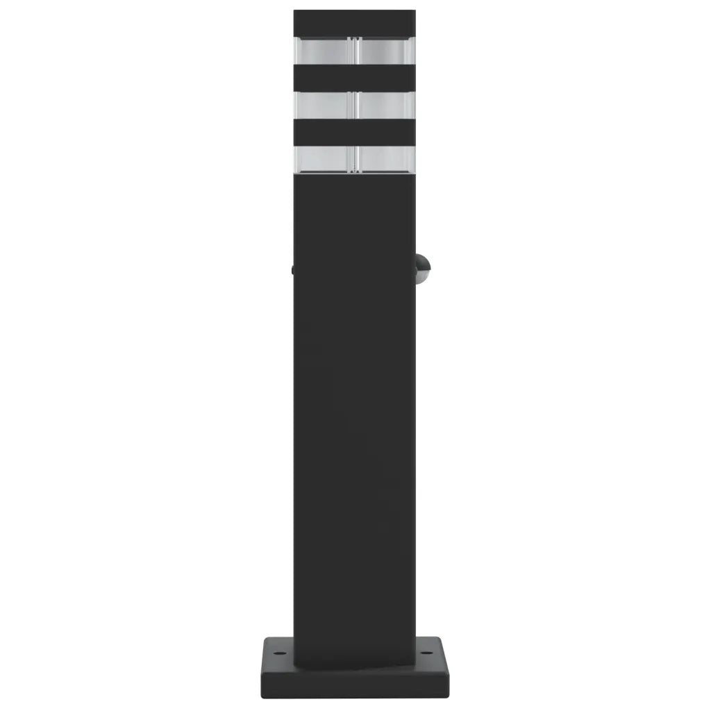 Lampada da Terra per Esterni con Sensore Nera 50cm in Alluminio 4006399