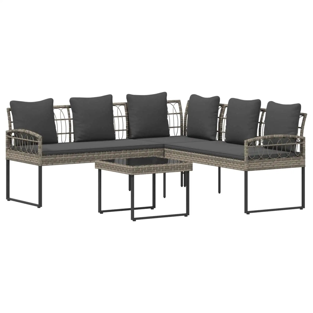Set Divano da Giardino con cuscino 2 pcs Grigio 42026819