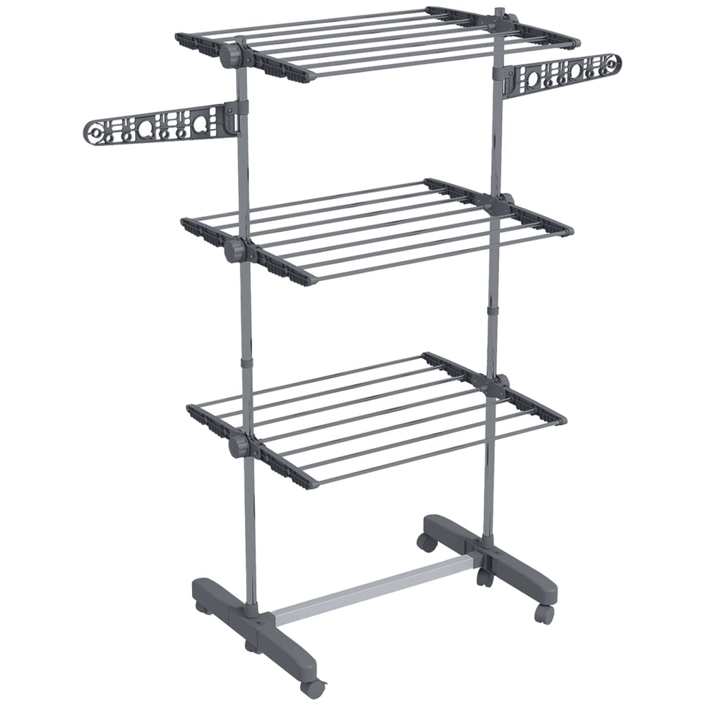 STENDIBIANCHERIA Mobile Pieghevole 79x27 cm Acciaio Grigio