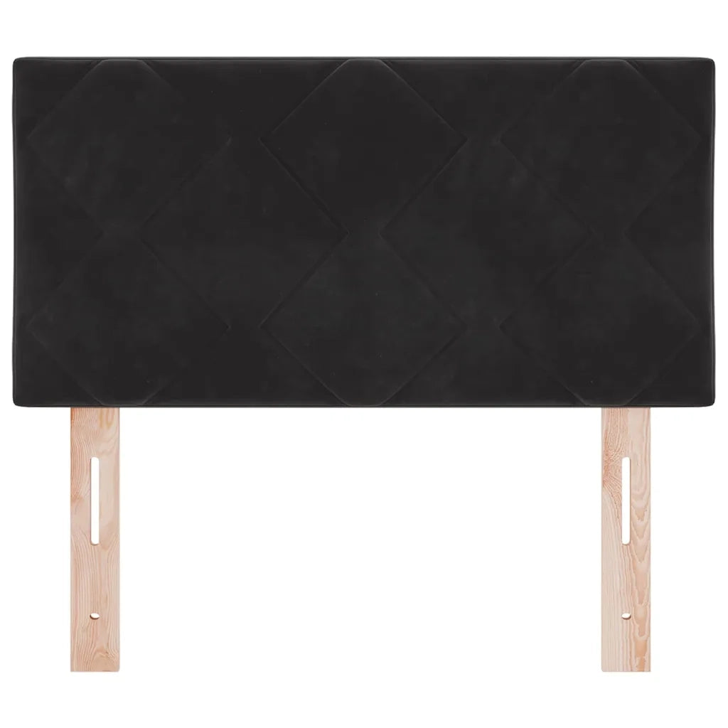 Testiera LED Nero 80 cm Velluto 3338183