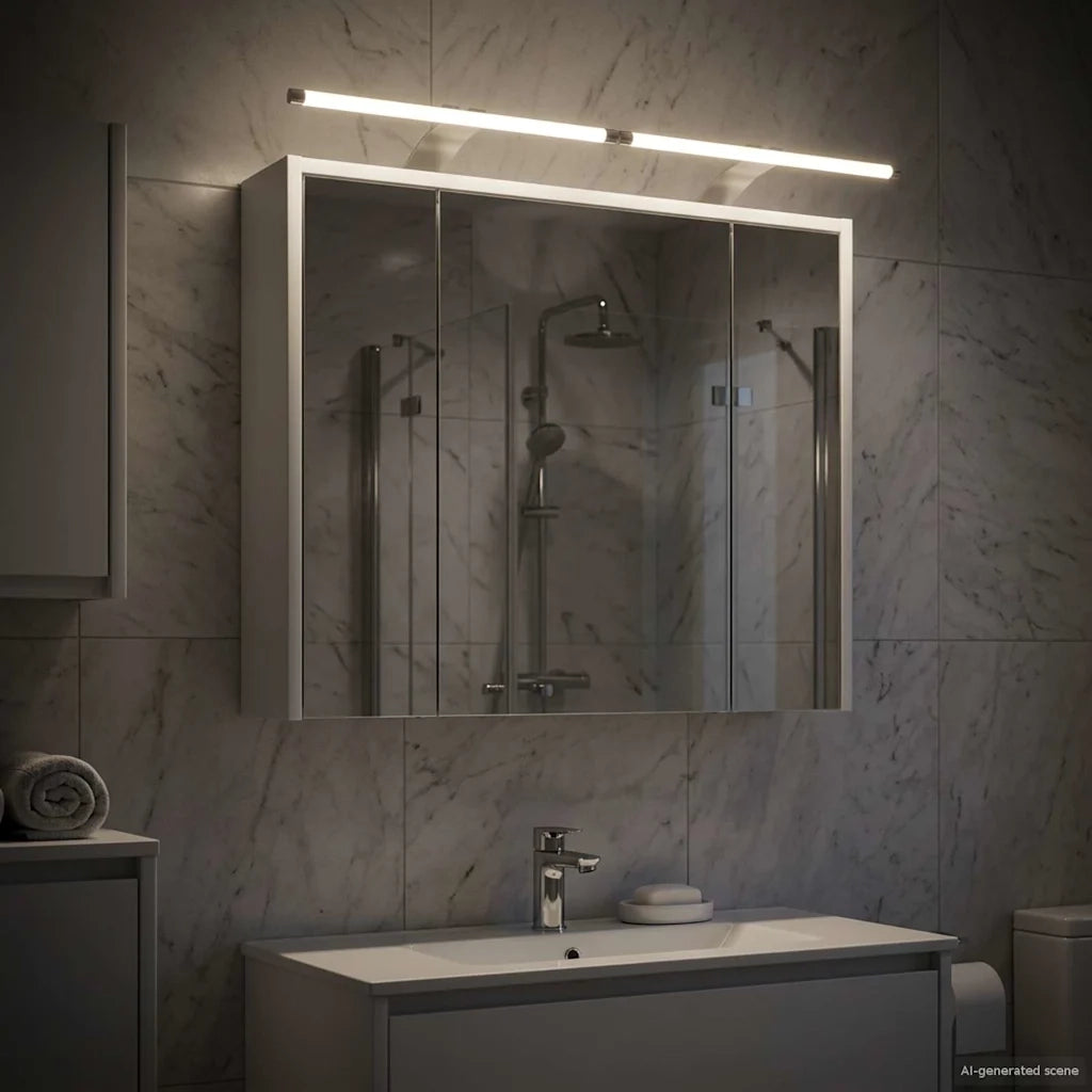 Mobiletto per specchio da bagno Bianco 73,5 x 16 x 62,5 cm 889175