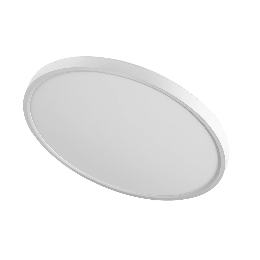 Plafoniera moderna bianca tonda 48cm LED 40W CCT