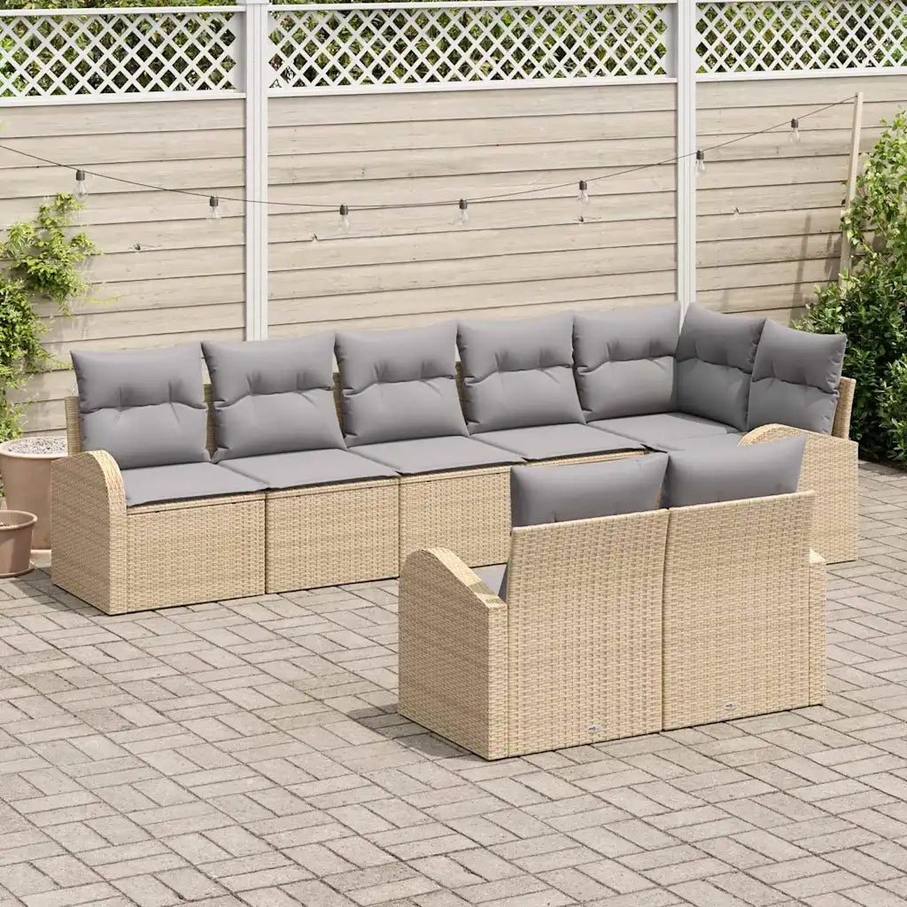 Set Divano da Giardino 8 pcs polyrattan 3346090