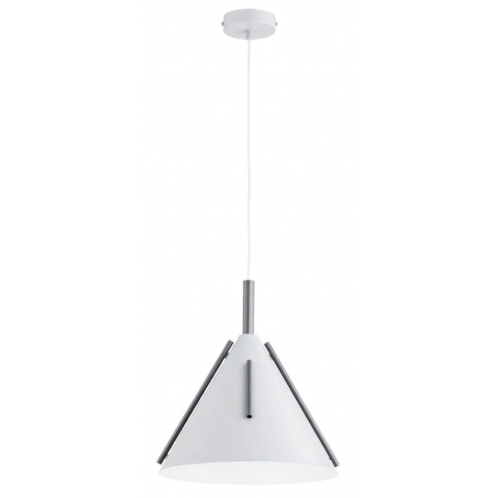 Lampada a sospensione moderna bianco/grigio E27 FALKO Alfa