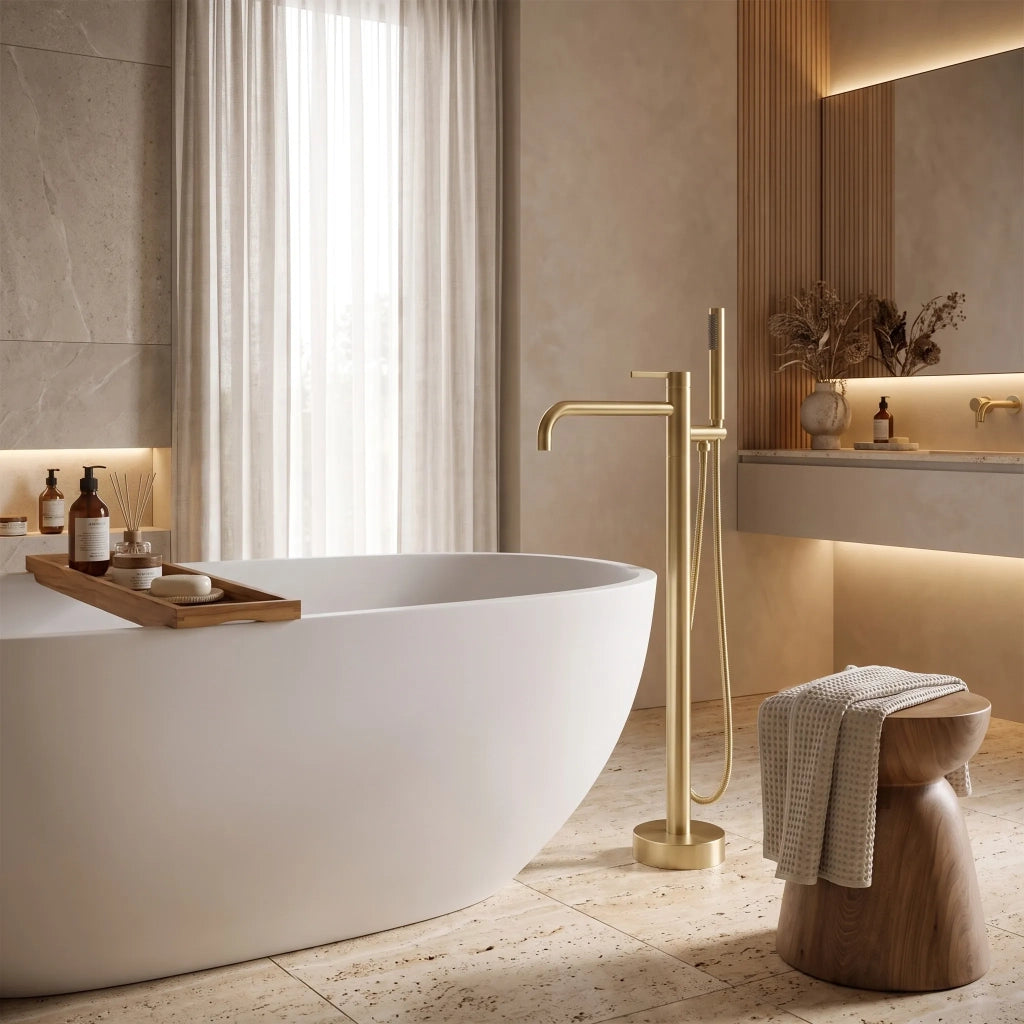 Rubinetto Indipendente Rea Foster Brush Gold