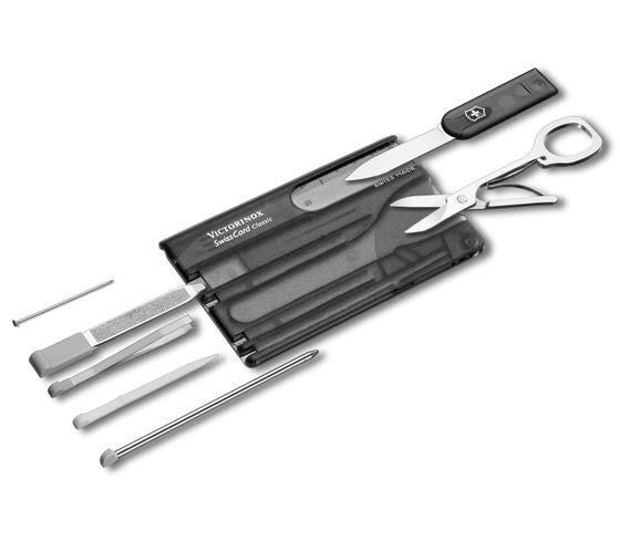 Victorinox SwissCard Classic Nero, Trasparente ABS sintetico