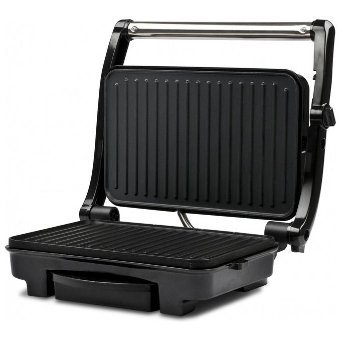 Girmi BS11 Bistecchiera Elettrica da Tavolo con 2 Piastre Antiaderenti 1500 W Regolazione Continua della Temperatura colore Nero