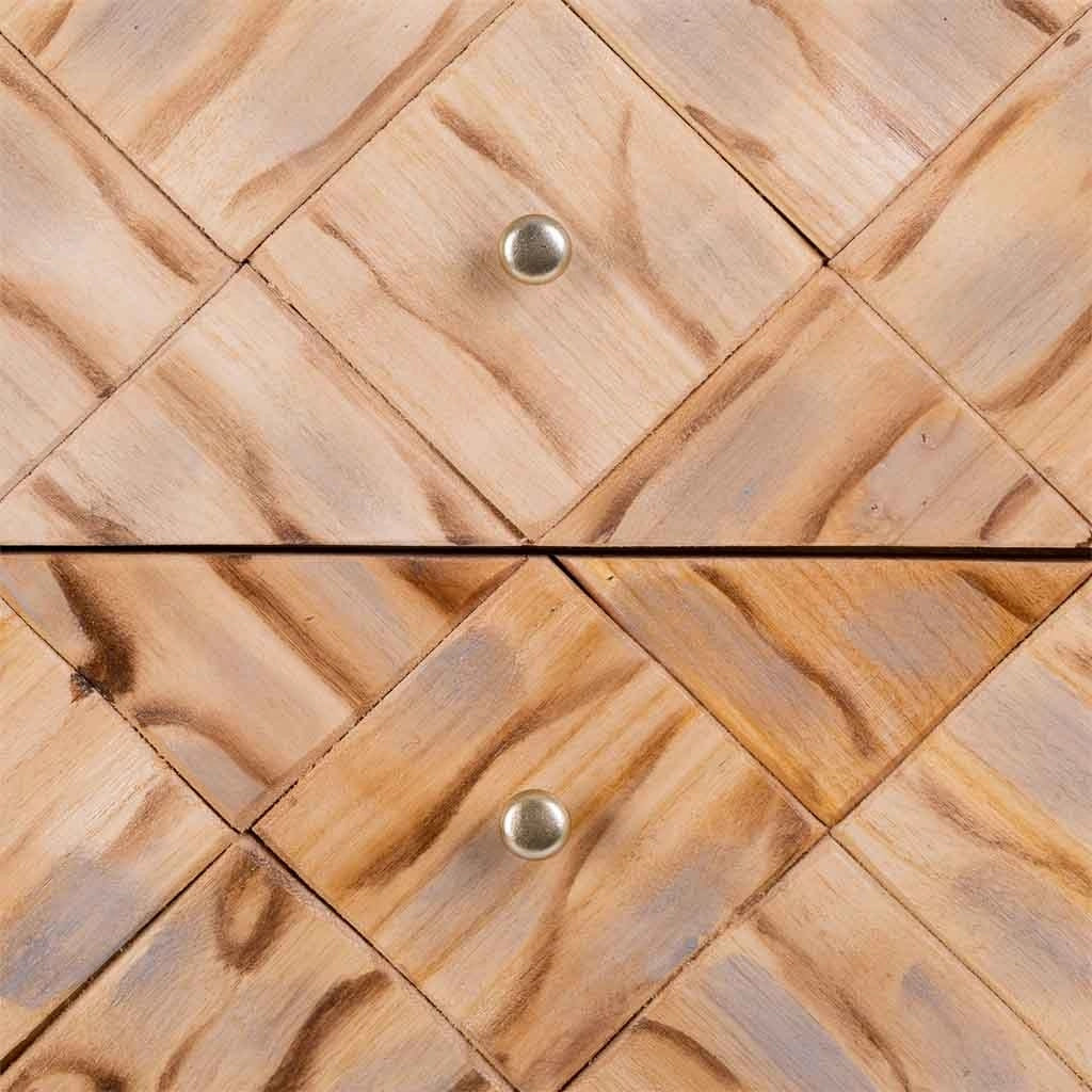 Comodino in legno marrone 44,5x35x61