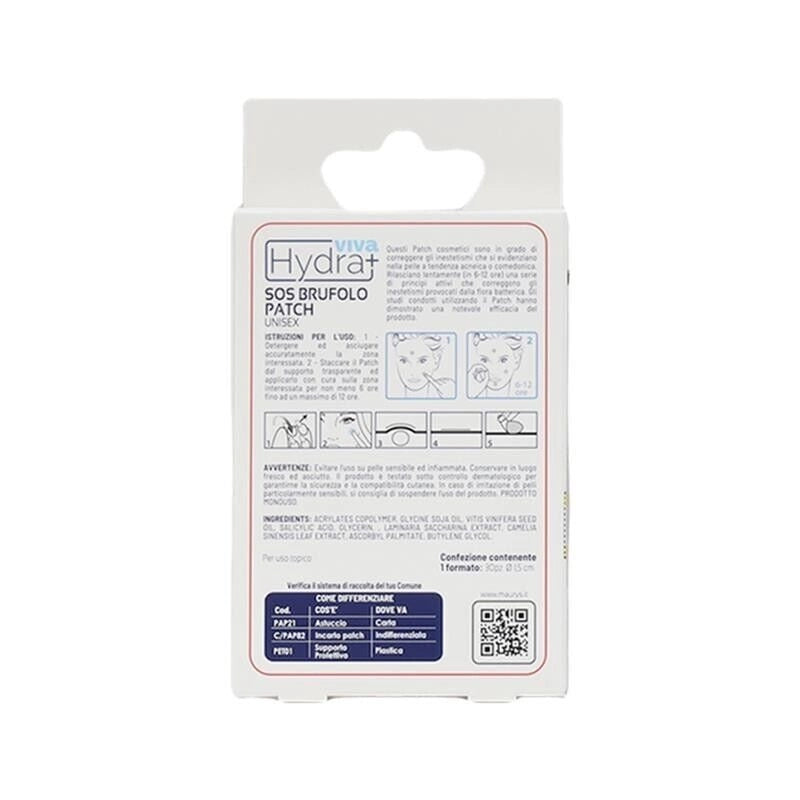 HYDRA VIVA+ PATCH COSMETICI PER PELLE ACNEICA IN CONFEZIONE DA 30 PEZZI