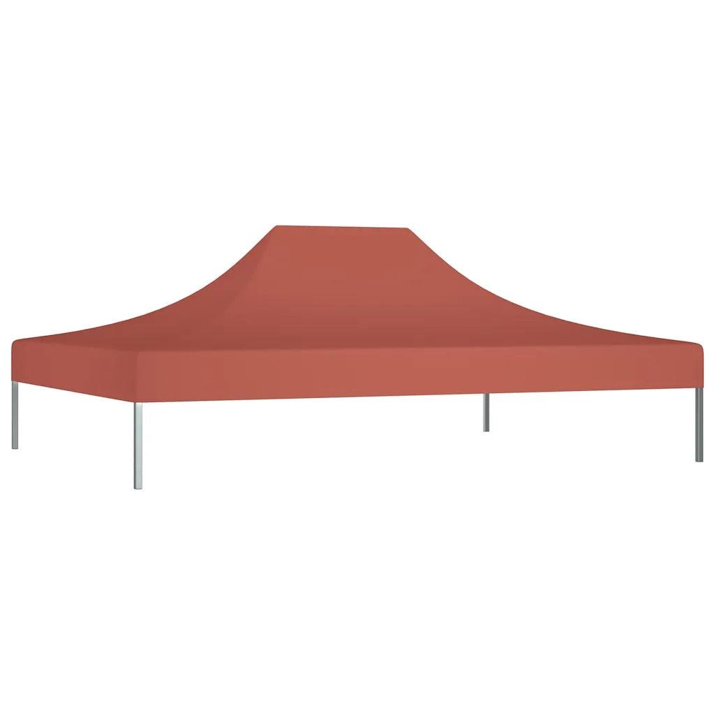 Tetto per Tendone per Feste 4x3 m Terracotta 270 g/m² 315359