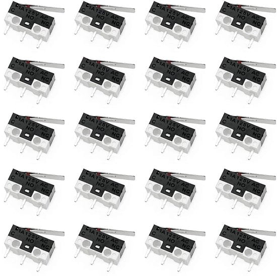 Microschakelaar 3 poli - Schakelaar momentane - Ideale scelta per applicazioni industriali - Nera - Modello C...