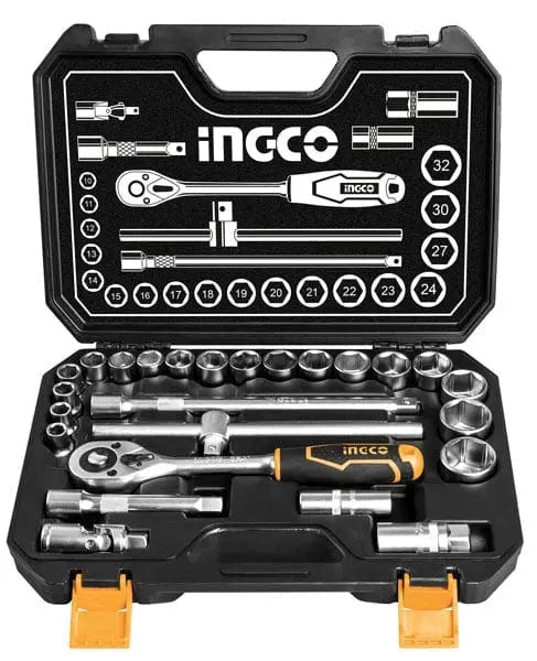 Set 25pz accessori in valigetta 1/2p ingco