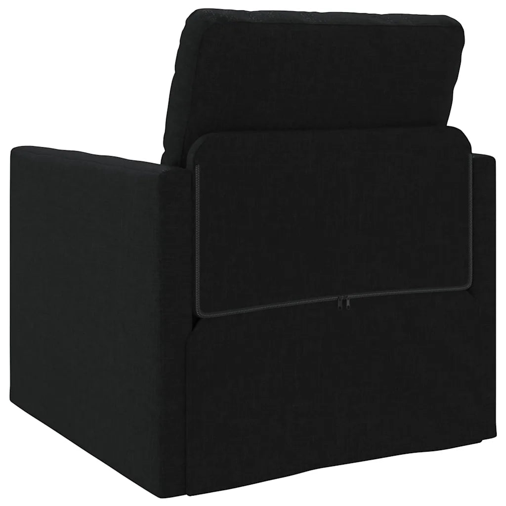 Divano letto-Sofa Letto-Daybed Nero 74 x 77 x 81 cm Tessuto
