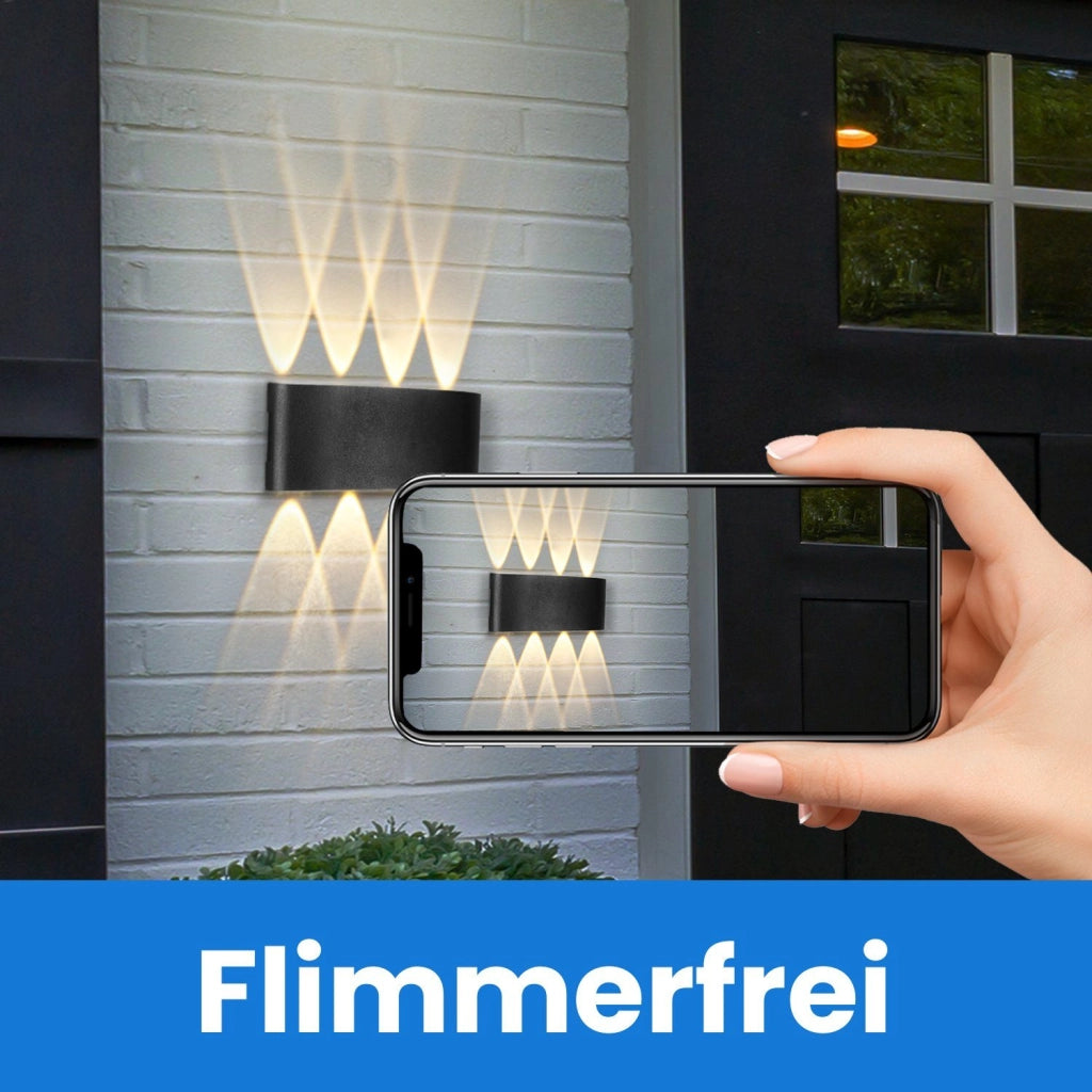 ZMH Moderna lampada da parete LED per esterni con luce su e giù lampada da parete per esterni camera da letto corridoio