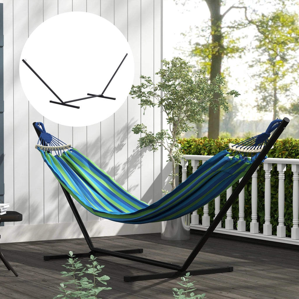 Supporto per Amaca in Metallo ¨C Minimal ¨C Nero 360x92x112 cm