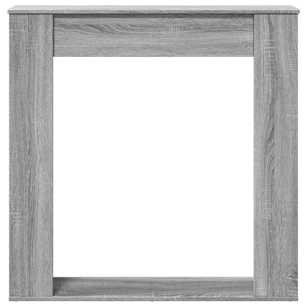 Cornice per Camino Grigio Sonoma 100x20x100 cm in Truciolato 854576