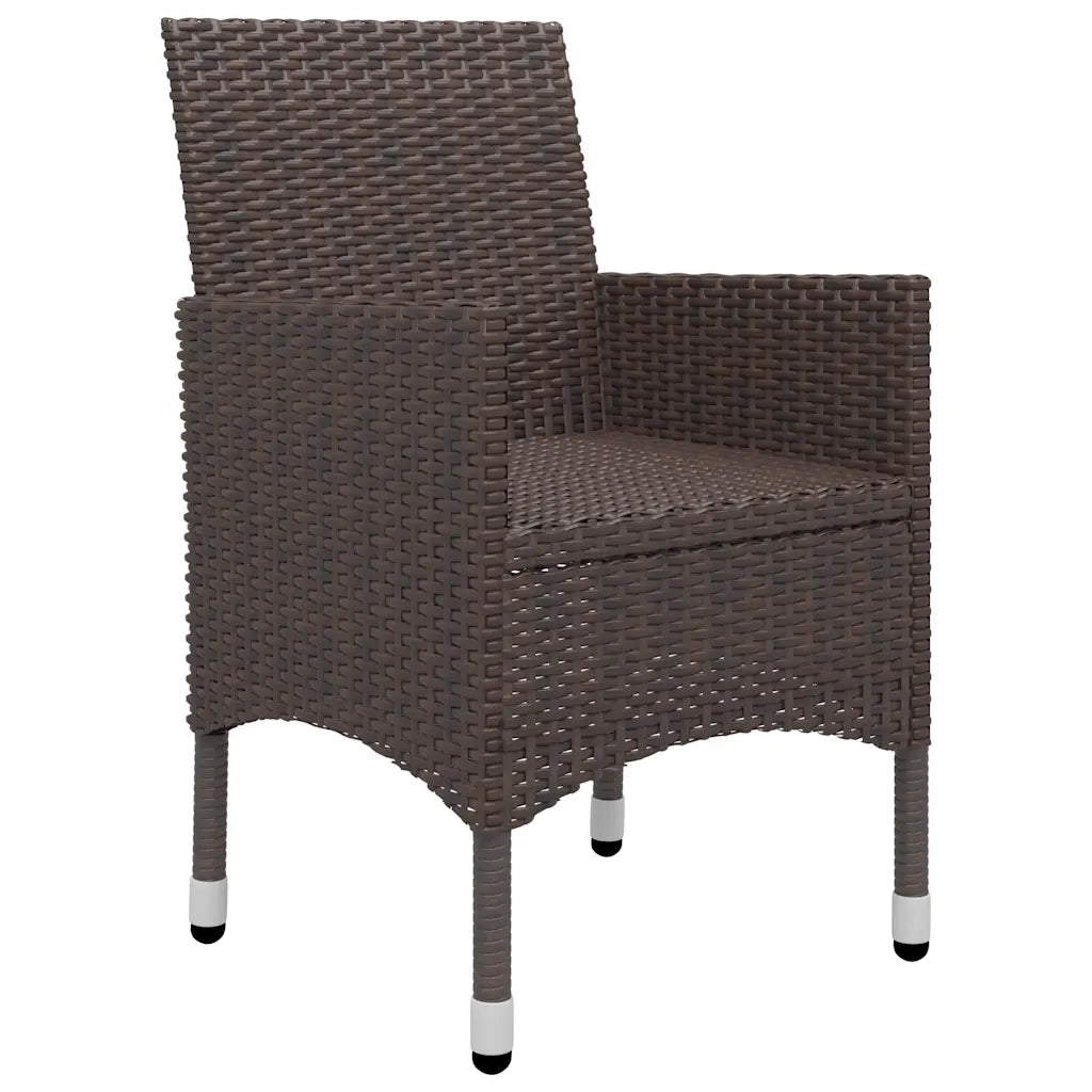 Set da Pranzo da Giardino 9 pz Marrone 3067862