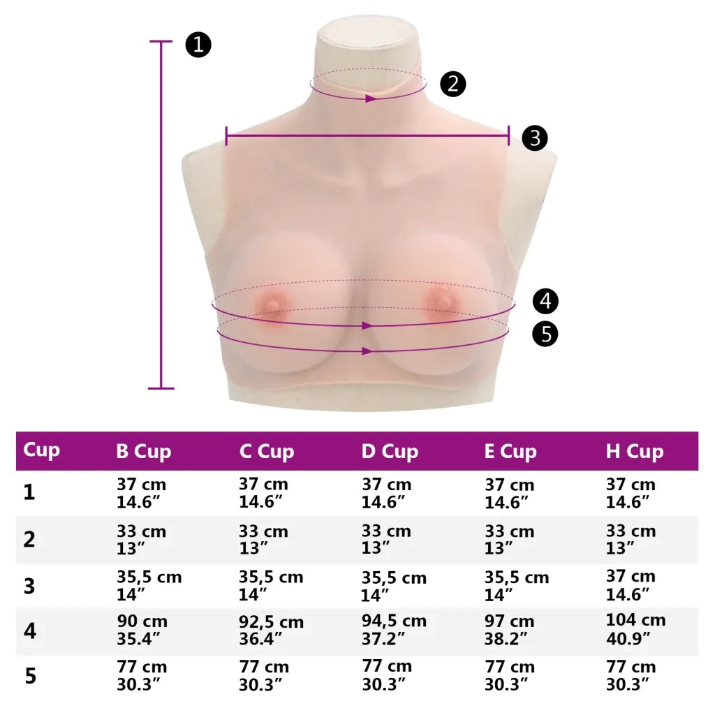 Corpetto in Silicone Caucasico Coppa E CFW6520258