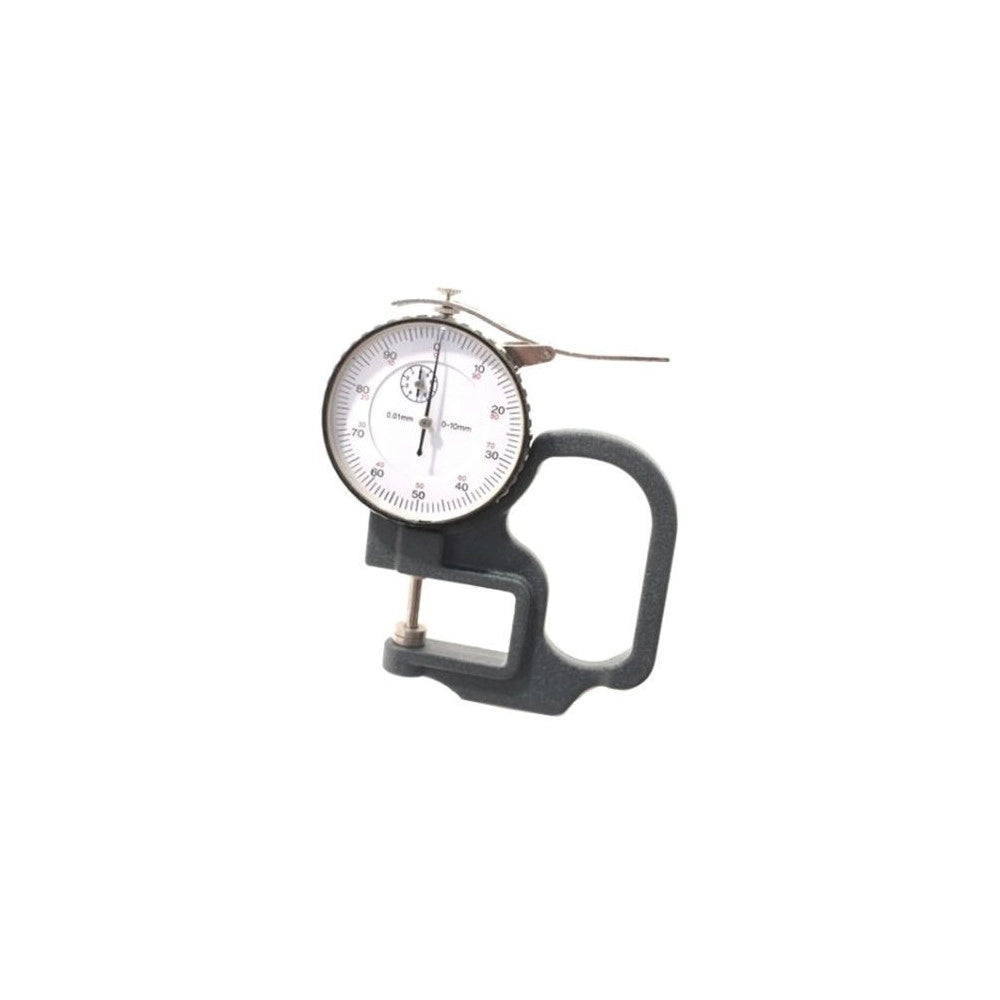 Trade Shop - Micrometro Spessimetro A Leva Con Quadrante Analogico A Lancetta 0-10 X 30 Mm -