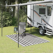 Tappeto da Tenda 200x300 cm Antracite e Bianco