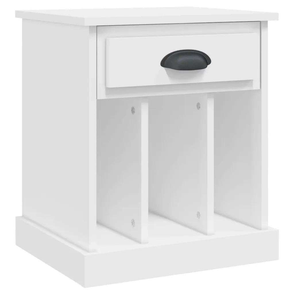 Comodini 2 pz-Set di 2 Tavolino da notte Bianchi 43x36x50 cm