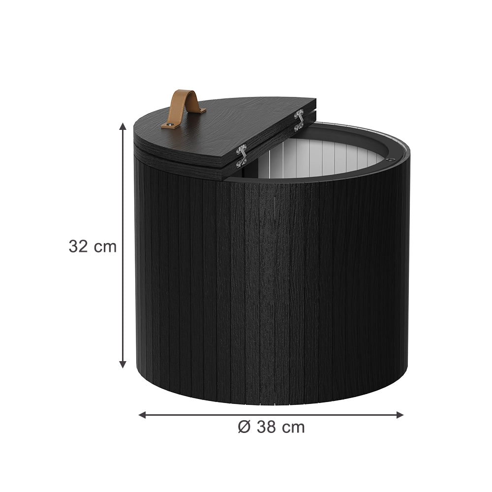 Vicco Tavolino Quercia/nero 38 x 38 cm